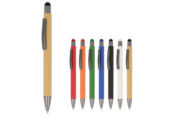 Ball pen New York stylus paper - White