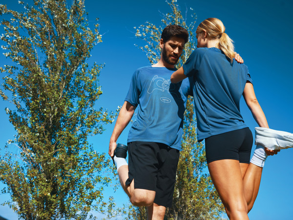 Iqoniq Tikal recycled polyester quick dry sport t-shirt - Royal Blue / M