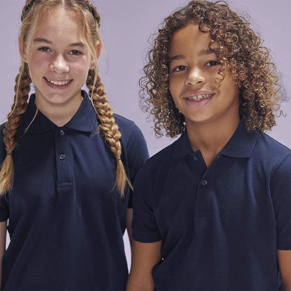 B&C My Polo 180 Kids - 100% Algodão - Branco / 12_13
