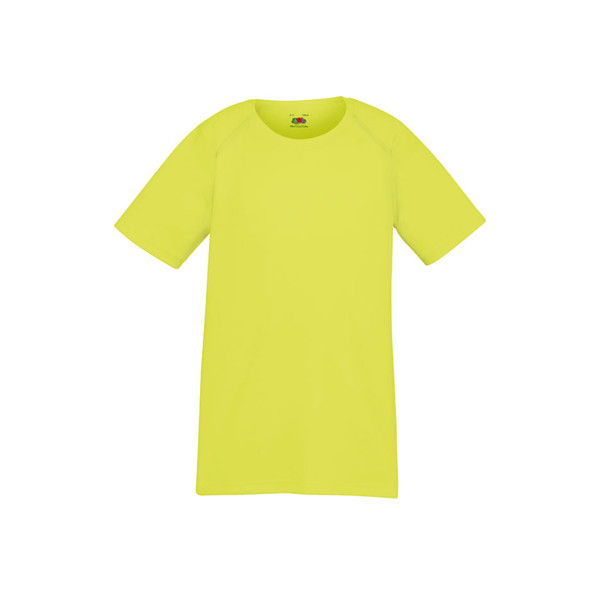 T-Shirt Performance T Kids 140G - 100% Poliéster - Amarelo Fluorescente / 9_11