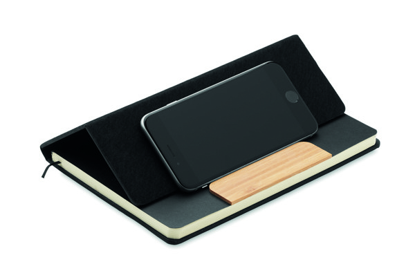 Carnet A5 RPET et stylo Notemix - Noir