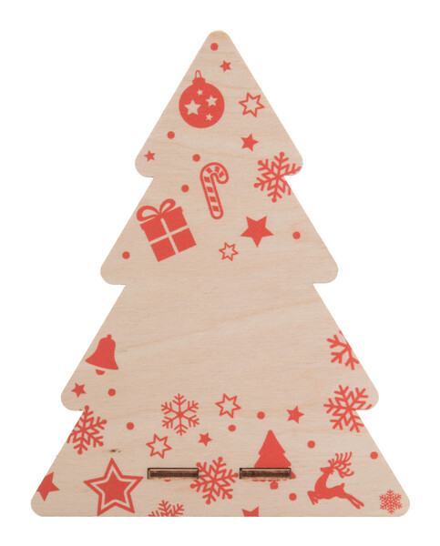 Handyhalter Weihnachtsbaum Vallvik - Rot / Natur