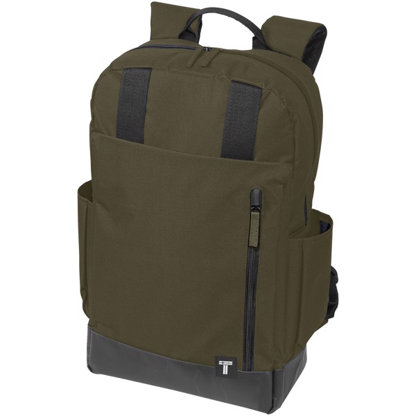 Compu 15.6" laptop backpack 14L - Olive / Solid Black