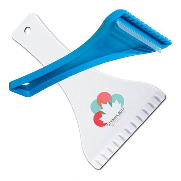 CAR ICE SCRAPER WITH HANDLE - Blanc / Unique