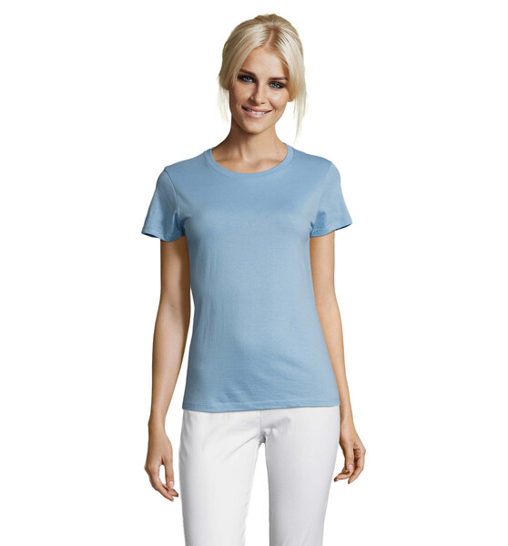 REGENT T-SHIRT SENHORA 150g Regent Women - Azul CelesteXXL