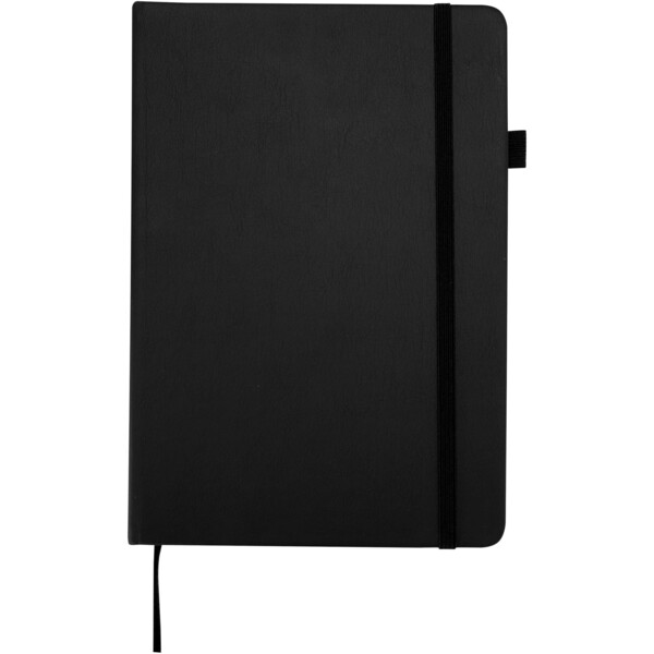 Liss A5 recycled plastic hard cover notebook - Black