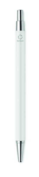 Recycled aluminium ball pen Dana - White