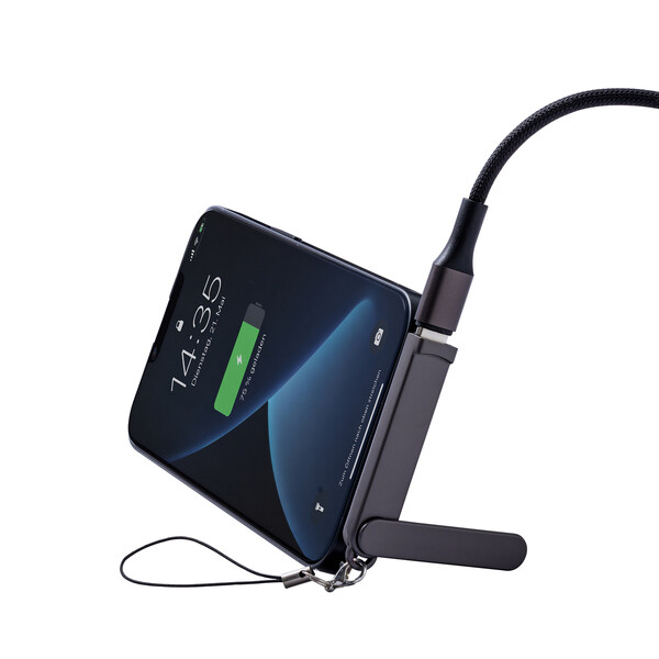 Câble de Recharge avec Support PORTHAM CABLE - noir