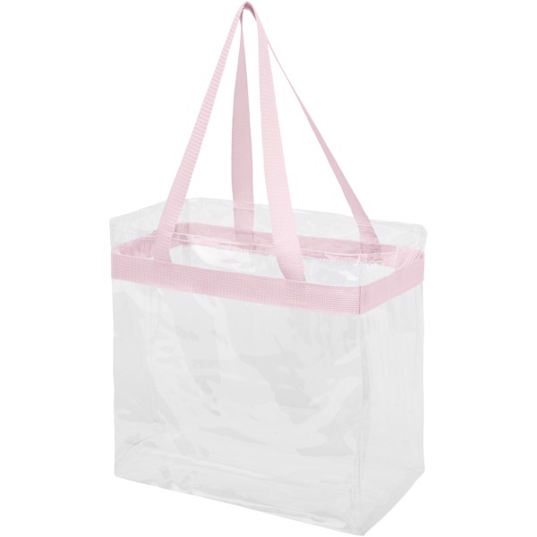 Pink transparent tote online bag