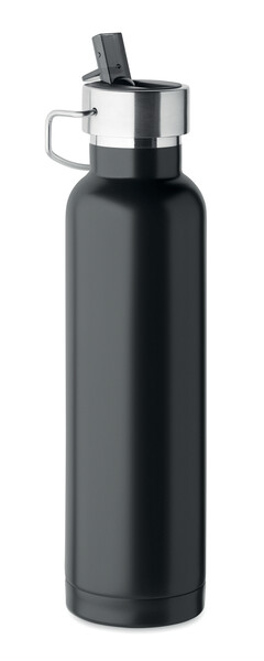 Dvojstenná fľaša 660 ml Riflow - Čierna