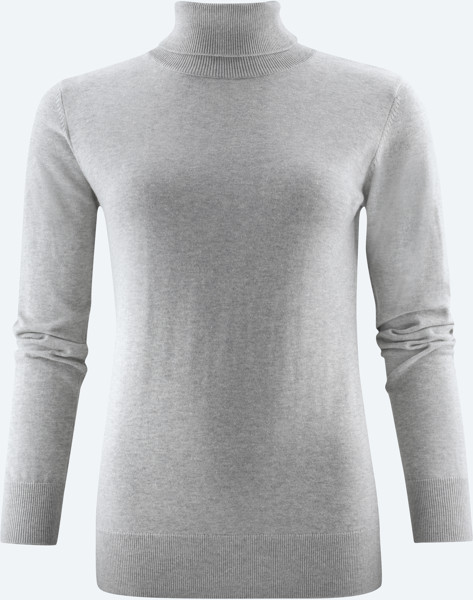 Ladies Turtleneck Pullover James Harvest | Ashland Turtle Women - Grey Melange / XXL