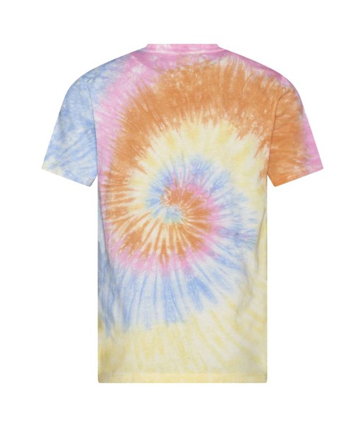Tie-Dye majica - Fluorescent Rainbow Multi-Spiral / XS