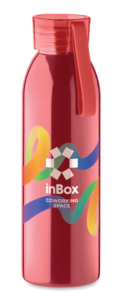 Bottiglia in acciaio inox 650ml Bira - Rosso