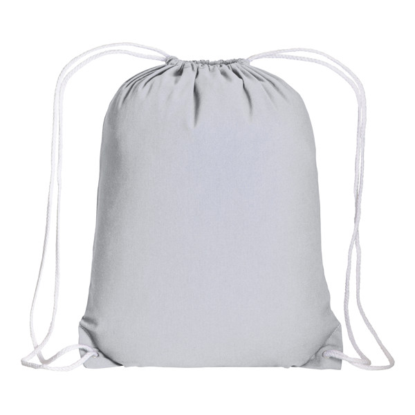 135 G/M2 Cotton Backpack With Drawstring Closure - White