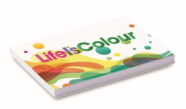 Soft Cover aus Papier mit 50 Haftnotizen (hergestellt in der EU) - Full Color