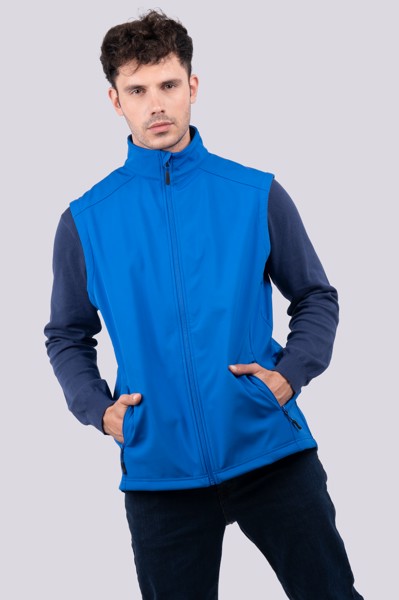 Men’S 3-Layer Softshell Bodywarmer - Black / 2XL