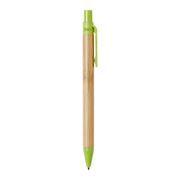 Bamboo Ballpoint Pen Slothic - Lime Green / Natural