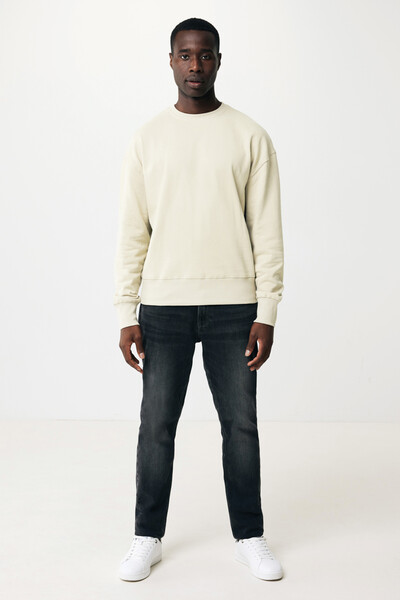 Sweater à col rond en coton recyclé Iqoniq Kruger - Natural Raw / XXS