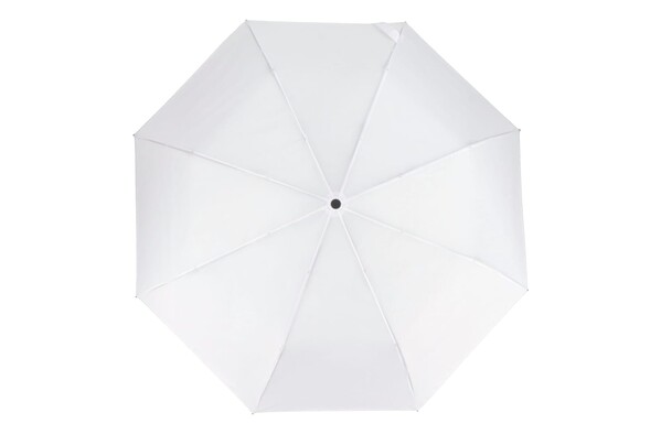 Daintree 190T Pongee 21.5" Foldbar vindtæt paraply Auto open - Hvid