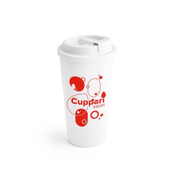 CUPPARI. Copo de viagem PP - Branco