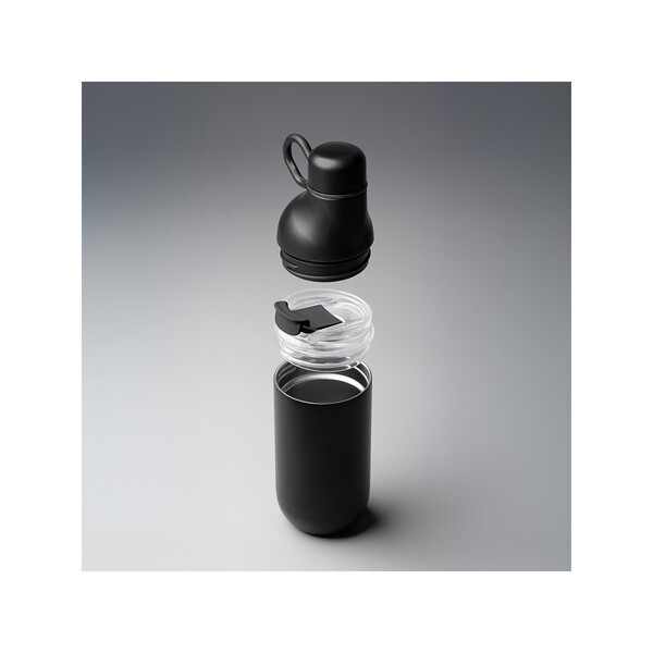 HOOKIPA M - BND877M - Bouteille et gobelet 2 en 1 (500 ml / 370 ml) Double paroi en acier inoxydable recyclé et ABS