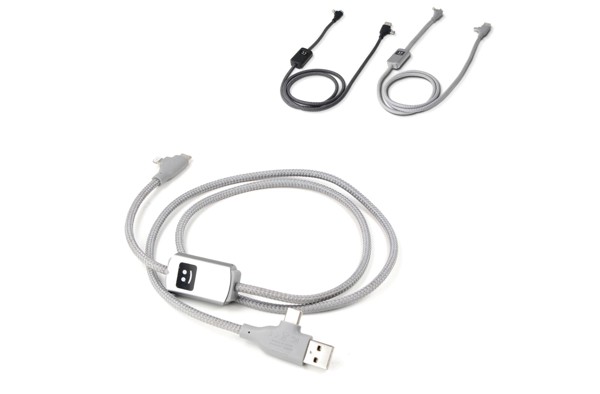 Xoopar Allure PD kabel 100 W, prenos podatkov - Temno siva