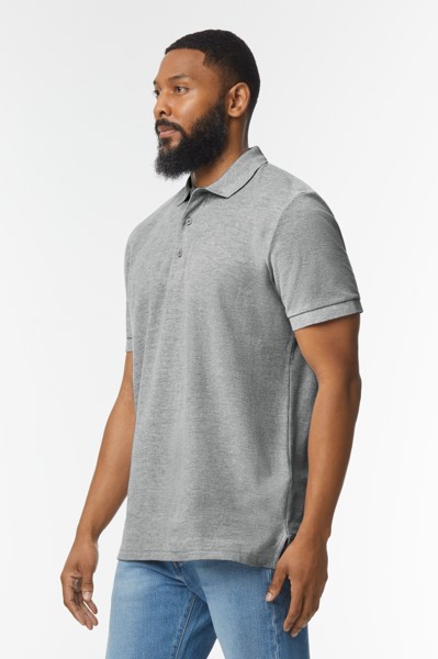 Premium Cotton® Adult Double Piqué Polo - White / 2XL