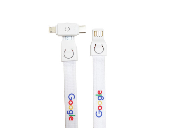 Charging USB lanyard 3in1