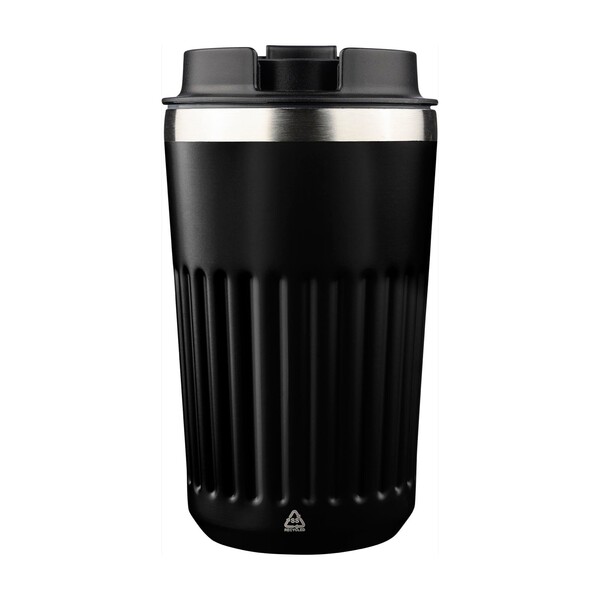 Travel mug Chiara | Recycled | 400 ml - black