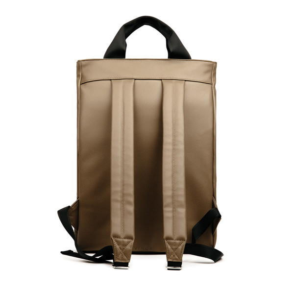 VINGA Bermond RCS recycled PU backpack - Brown