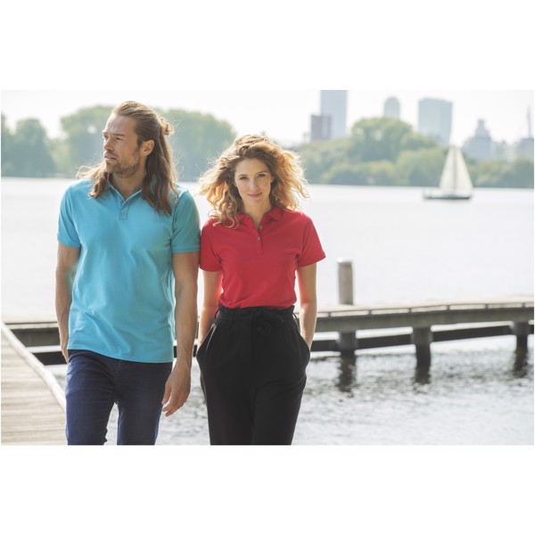 Beryl short sleeve women's organic recycled polo - Red / 2XL