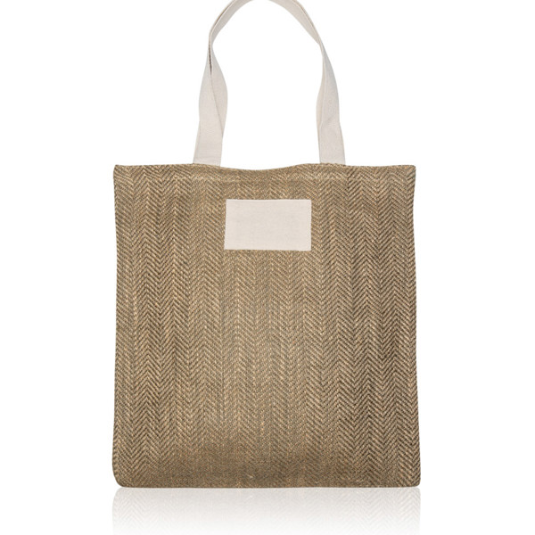 Sac En Jute Avec Anses 100% Coton - Olive Vert