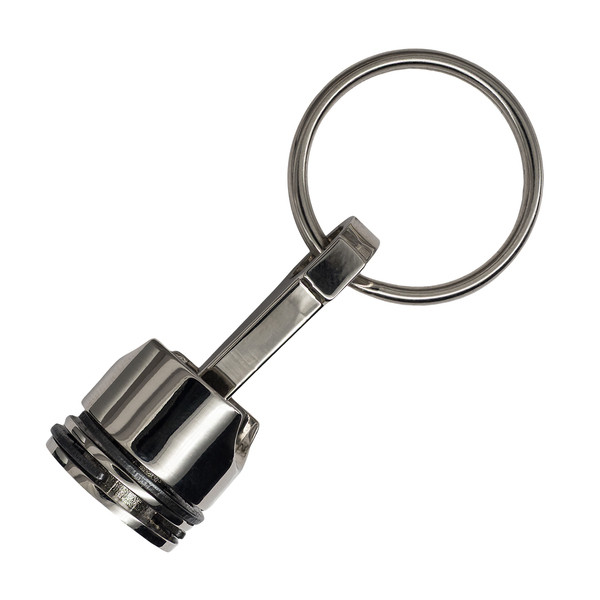 Piston metal keyring