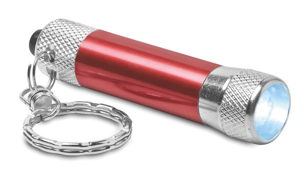 Torcia in alluminio portachiav Arizo - Rosso