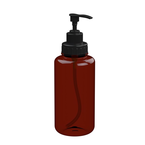 Soap Dispenser "Basic" 0.7 L, Colour - Transparent-Brown / Black