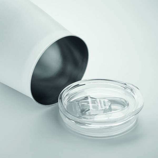 Becher recycelter Edelstahl Ursa - Weiß