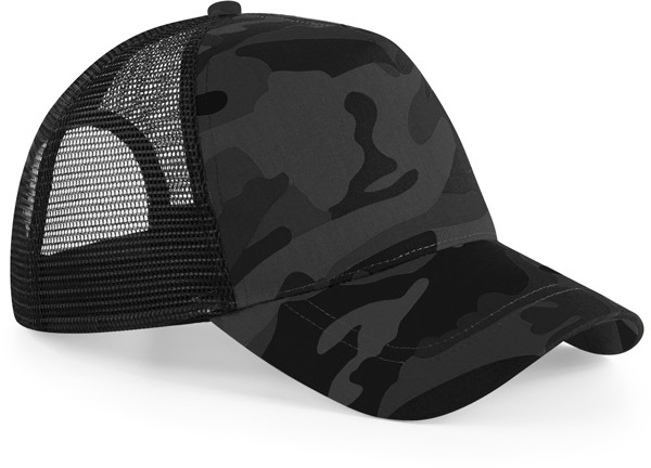 5 Panel Trucker Cap "Camo" Beechfield | B 694 - Midnight Camo / onesize