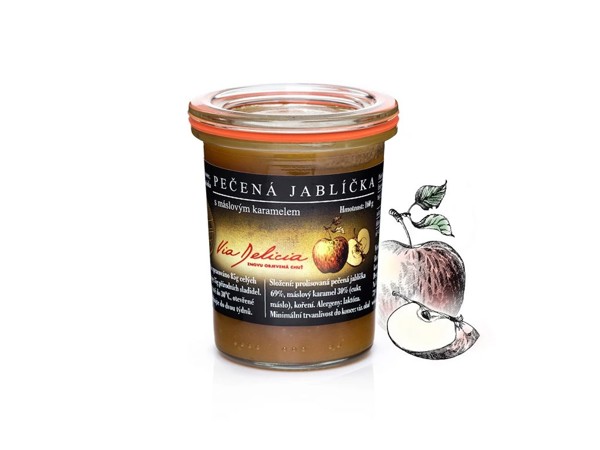 Pečené jabĺčka s maslovým karamelom 160g