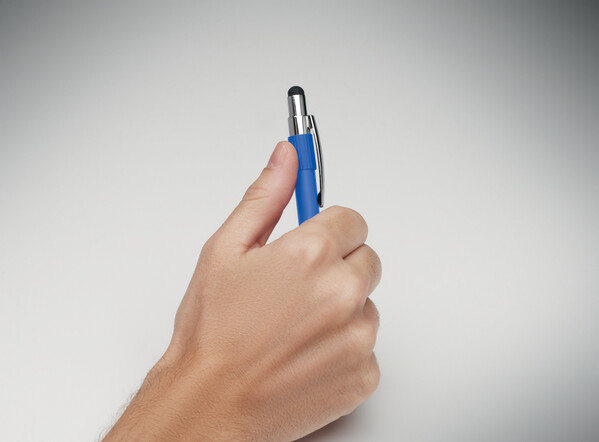 Stylo stylet spinner Edd - Bleu Royal