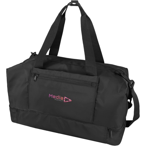 Trip Aware™ recycelte Reisetasche 42L - schwarz