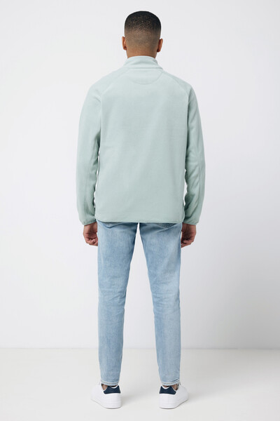 IQONIQ Talung recycled polyester microfleece zip through - Iceberg Green / XXS