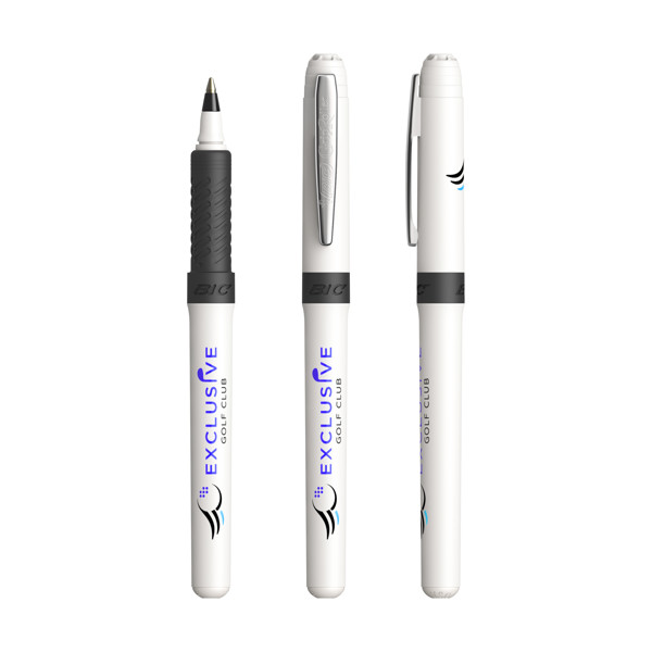 BIC® Grip Roller - Weiß/Chrom/Blaue Tinte