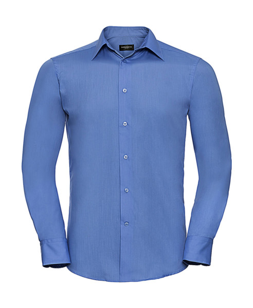Tailored Poplin ShirtLS - White / 3XL