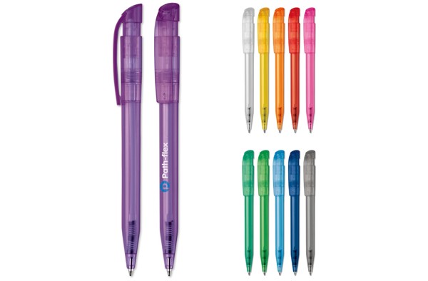 Ball pen S45 Clear transparent - Transparent / Light Blue