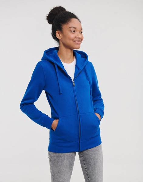 Ladies' Authentic Zipped Hood - White / L