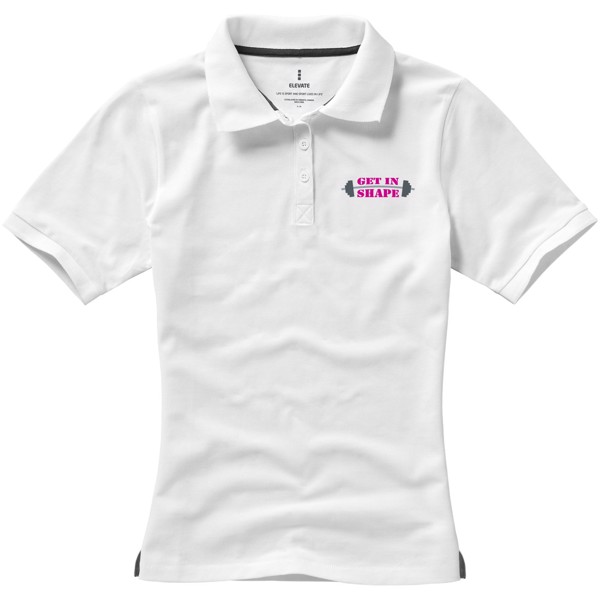 Polo manches courtes femme Calgary - Blanc / 2XL