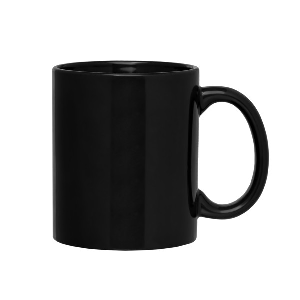 Seattle Classic - 355 ml Colour Ceramic Mug - Black / Laser