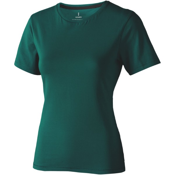 T-shirt de manga curta Nanaimo de mulher - Verde floresta / M