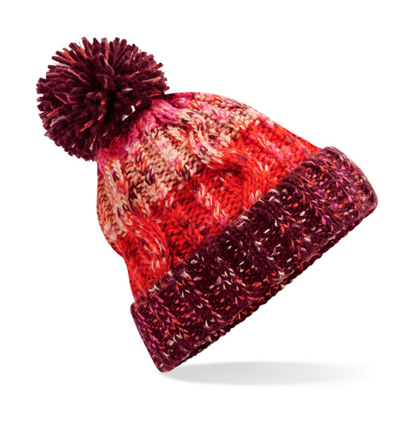 Corkscrew Pom Pom Beanie - Cherry Sherbet / ONE SIZE