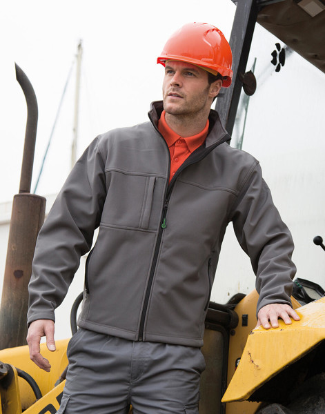 Men's Classic Softshell Jacket - Grey / 2XL